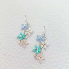 Aros Flores pastel