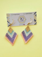 Aros Rombo morado