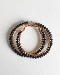 Argollas Medianas negro