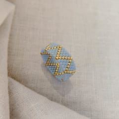 Anillo ZigZag celeste