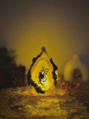 Farol de hada blanco y dorado