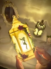 Farol Tinkerbell dorado y blanco