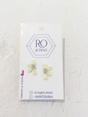 Aros Mini media flor vainilla