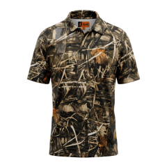 POLERA MANGA CORTA QUAIL CUELLO POLO CAMUFLADA