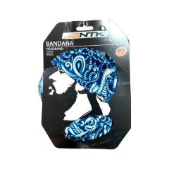 BANDANA NTK AZUL CON DISEÑO