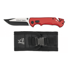CUCHILLO K25 PLEGABLE 18757 FINE EDGE ROJO