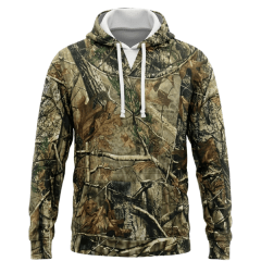 POLERON CON CAPUCHA CAMUFLADO