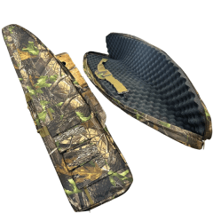BOLSO FUNDA DE TRANSPORTE PARA RIFLE CAMUFLAJE DE HOJAS 123X25CM