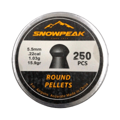 POSTON SNOWPEAK ROUND PELLETS PUNTA REDONDA 5.5MM 15.9GRS
