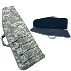 BOLSO FUNDA DE TRANSPORTE PARA RIFLE CAMUFLAJE PIXELEADO 100X33CM