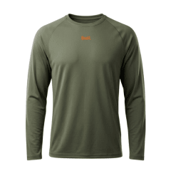 POLERA MANGA LARGA QUAIL 100% POLIESTER - VERDE