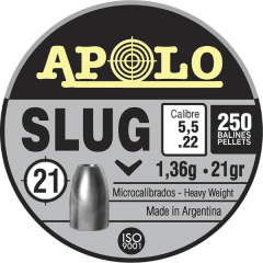 POSTON APOLO SLUG 21GRS - 250 UNIDADES