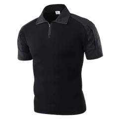 POLERA MANGA CORTA TÁCTICA ESDY - NEGRA