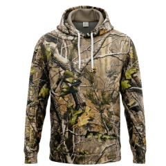 POLERON CAMUFLADO CON CAPUCHA - RAMAS