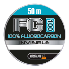 FLUOROCARBON ASARI FC 100 INVISIBLE TRANSPARENTE -50 MTS-