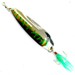 CUCHARA RAGOT KING SPOON DORADA/PLATEADA DISEÑOS VERDES