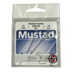 ANZUELO MUSTAD CRYSTAL PLATEADO