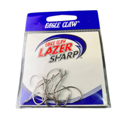 ANZUELO EAGLE CLAW LAZER SHARP OCTOPUS L2N - PLATEADOS CON OJAL