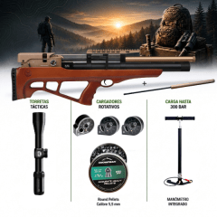 RIFLE LETAL V-8 CAL. 5.5MM, 6.35MM KIT COMPLETO