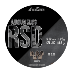 SLUG RSD  5.52mm - 18.8gr | CAL .217 - 1.22g - BC 0.06 |
