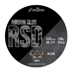 SLUG RSD 5.52mm - 25.6gr | CAL .217 - 1.66g - BC 0.08