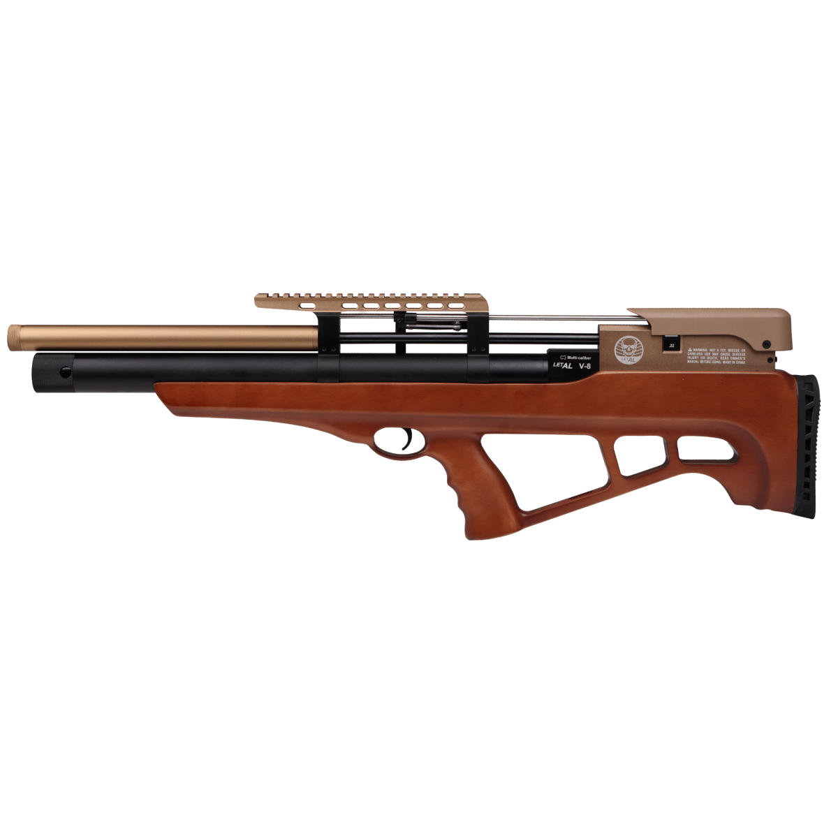 RIFLE LETAL V-8 DOBLE CALIBRE 5,5 Y 6,35 (INCLUYE 2 CAÑONES) REGULADO1