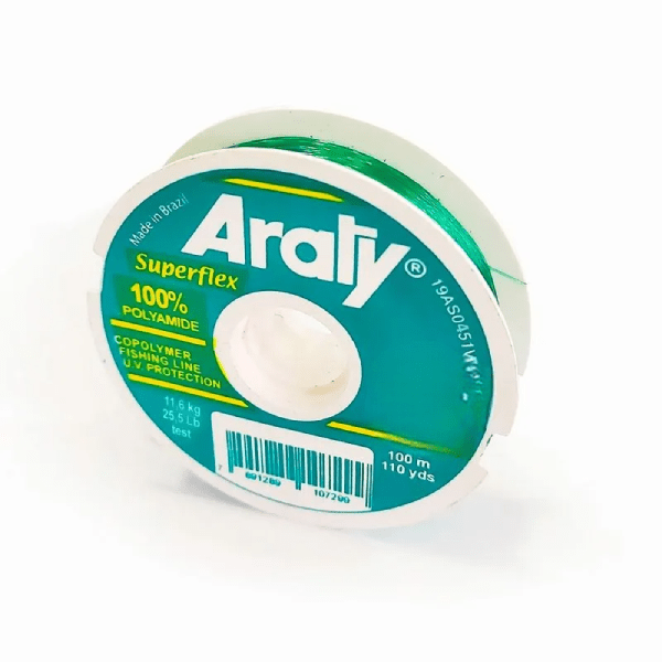 NYLON/ MONOFILAMENTO ARATY SUPERFLEX VERDE -100MTS-1