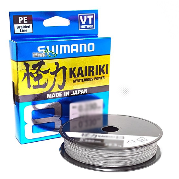 MULTIFILAMENTO SHIMANO KAIRIKI 8, GRIS Ø 0.190MM, 150MTS1