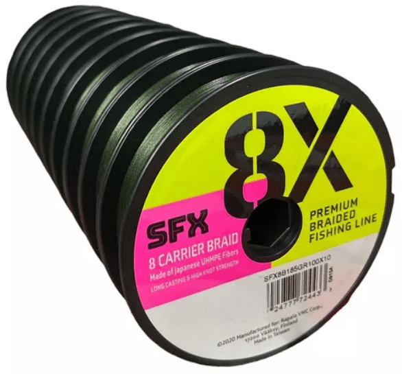 MULTIFILAMENTO SUFIX 8X CARRIER BRAID LO- VIS GREEN -100MTS-1