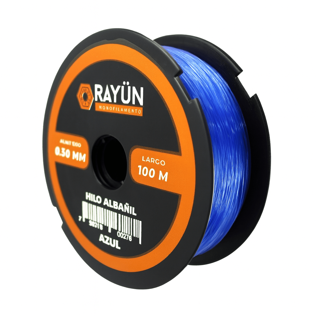 NYLON/ MONOFILAMENTO RAYÜN HILO ALBAÑIL AZUL -100MTS-2