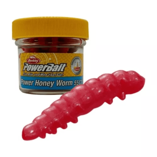 TEBO ARTIFICIAL POWERBAIT POWER HONEY WORM 55CT #RED1