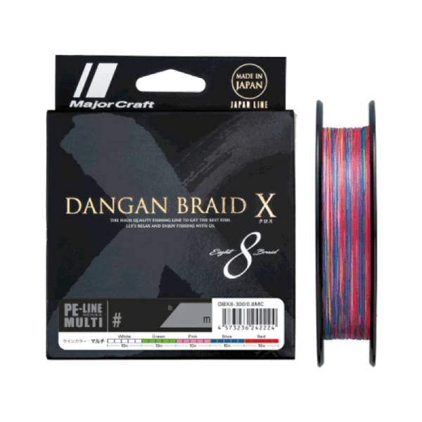 MULTIFILAMENTO MAJORCRAFT DANGAN BRAID X8 MULTICOLOR -300MTS-1