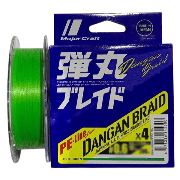 MULTIFILAMENTO MAJORCRAFT DANGAN BRAID, VERDE CALRO Ø 0.12MM, 150MTS1