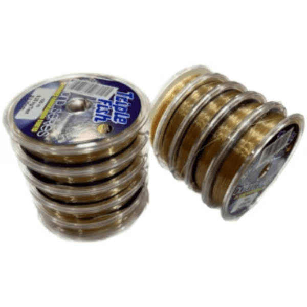 NYLON/ MONOFILAMENTO TRIPLE FISH DIAMOND SERIES CAFE CLARO -100MTS-2