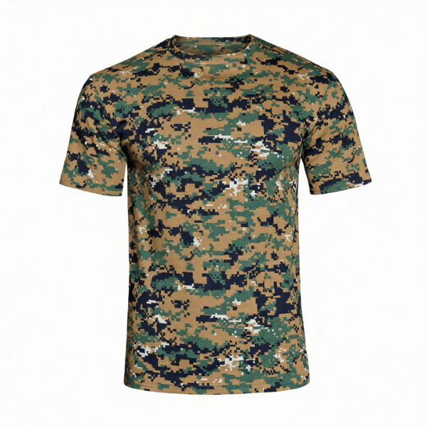 POLERA MANGA CORTA POLIESTER CAMUFLAJE MILITAR PIXEL1