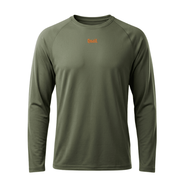 POLERA MANGA LARGA QUAIL 100% POLIESTER - VERDE1