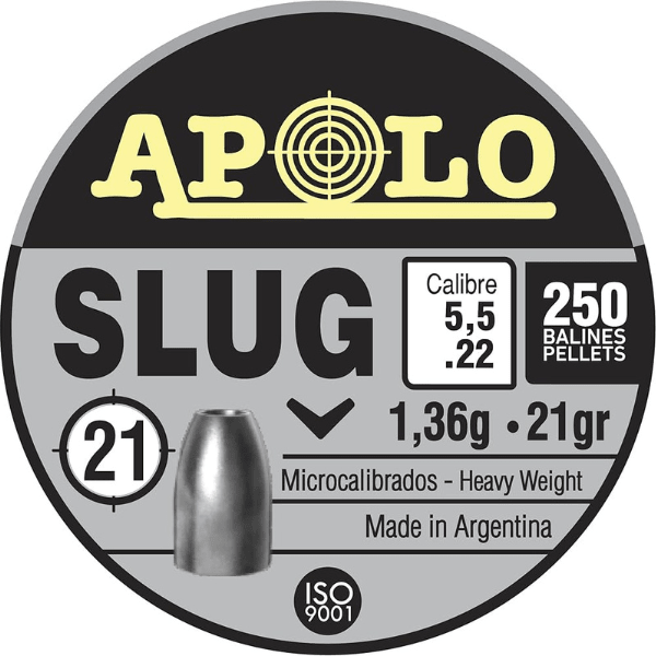 POSTON APOLO SLUG 21GRS - 250 UNIDADES1