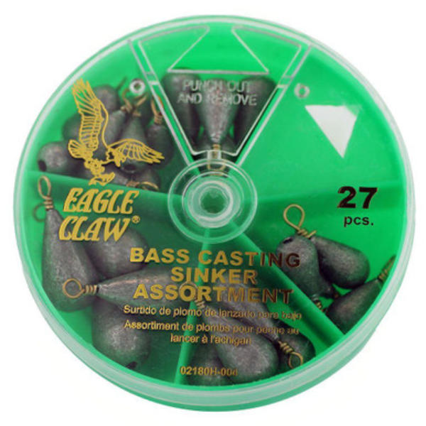 SET DE PLOMOS SURTIDOS EAGLE CLAW BASS CASTING SINKER ASSIRTMENT1