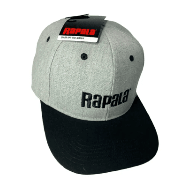 GORRO RAPALA GRIS NEGRO FLAT BRIM CAP1