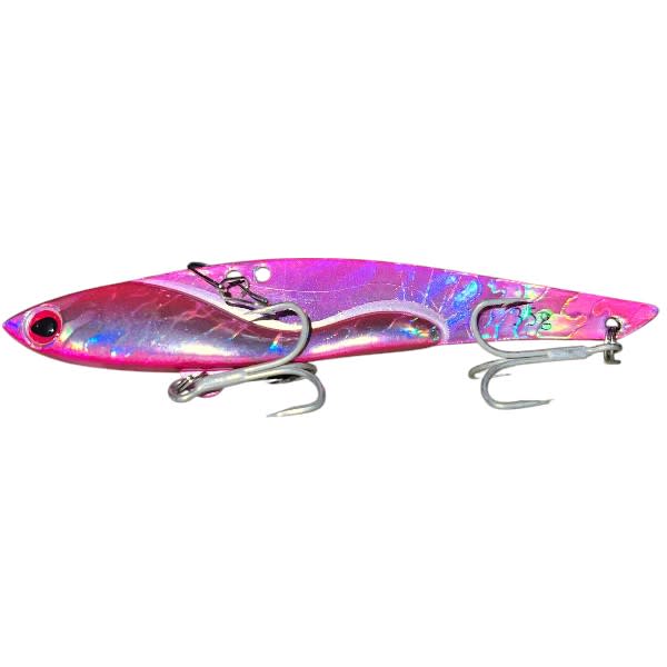 SEÑUELO CABALLITO POKEE PAN VIB 105MM / 35G COLOR ROSA CLARO METÁLICO1