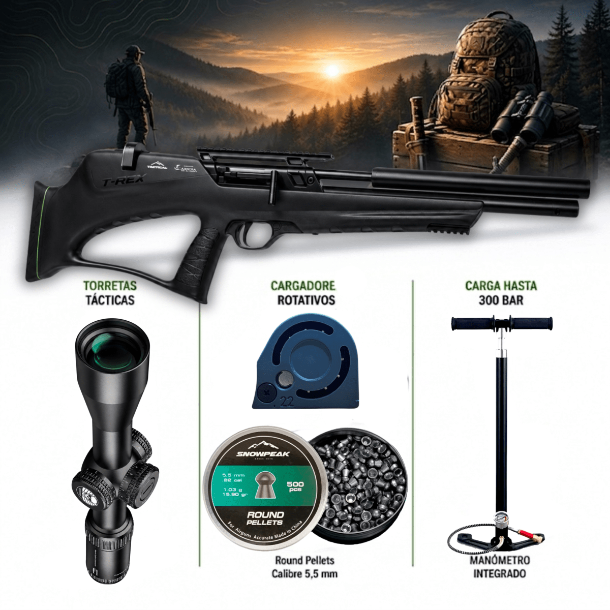 Rifle T-REX BULLPUP kit completo1