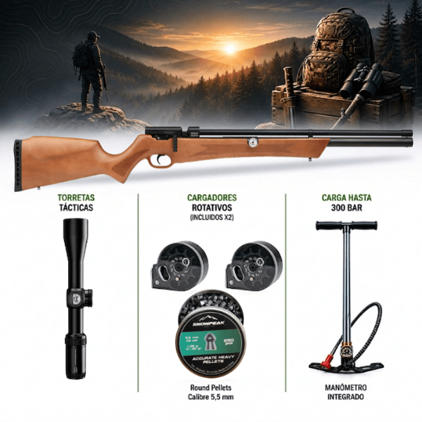 RIFLE LETAL V-2 KIT COMPLETO1