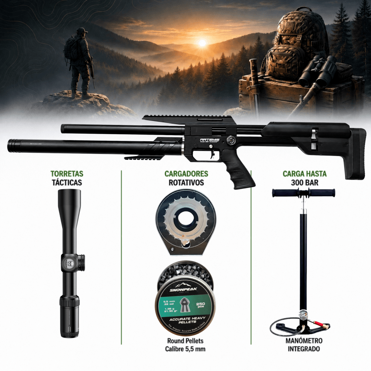 RIFLE M60 KIT COMPLETO1