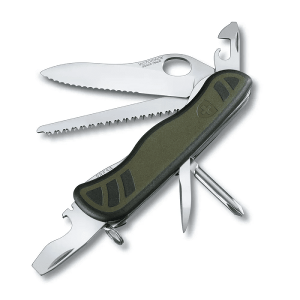 NAVAJA VICTORINOX DEL SOLDADO SUIZO 08 COLOR VERDE/NEGRO1