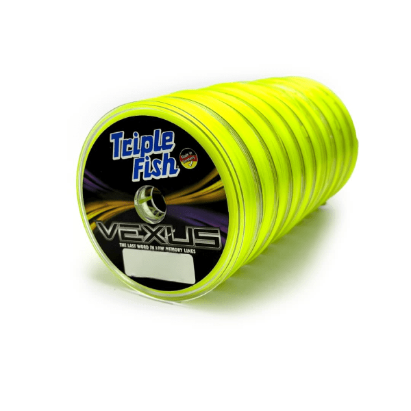 NYLON/ MONOFILAMENTO TRIPLE FISH VEXUS VERDE FLUOR -100MTS-1