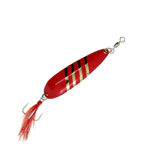 CUCHARA RAGOT KING SPOON ROJA CON LINEAS DORADAS1