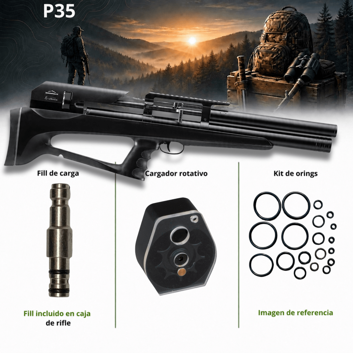 RIFLE P35 - NEGRO1
