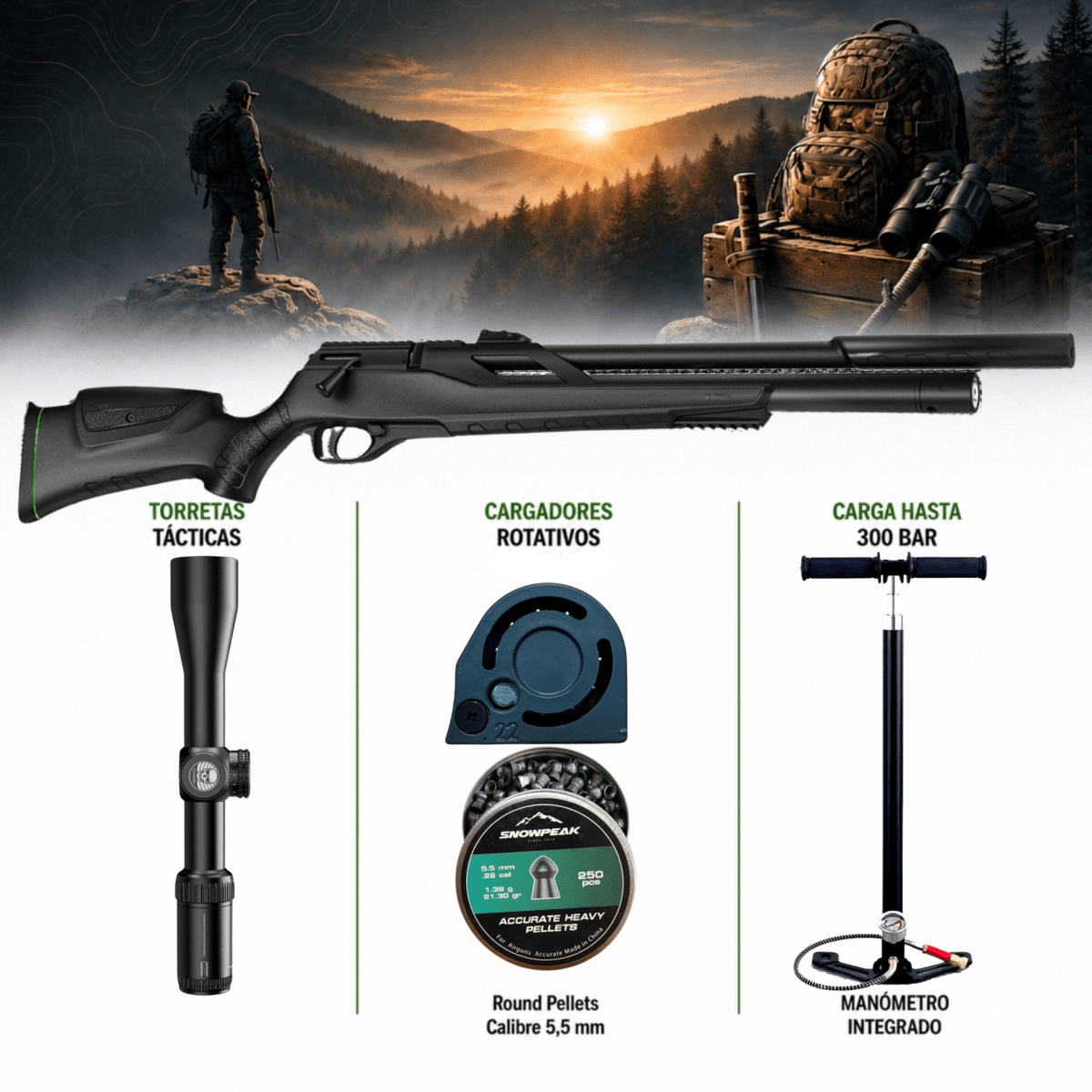 RIFLE T-REX KIT COMPLETO1