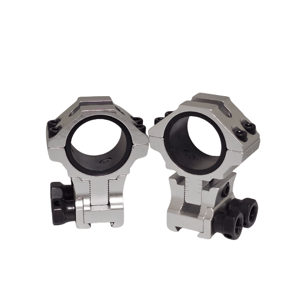 MONTURA COMANDER RIEL 11 AJUSTABLE - PLATEADA1