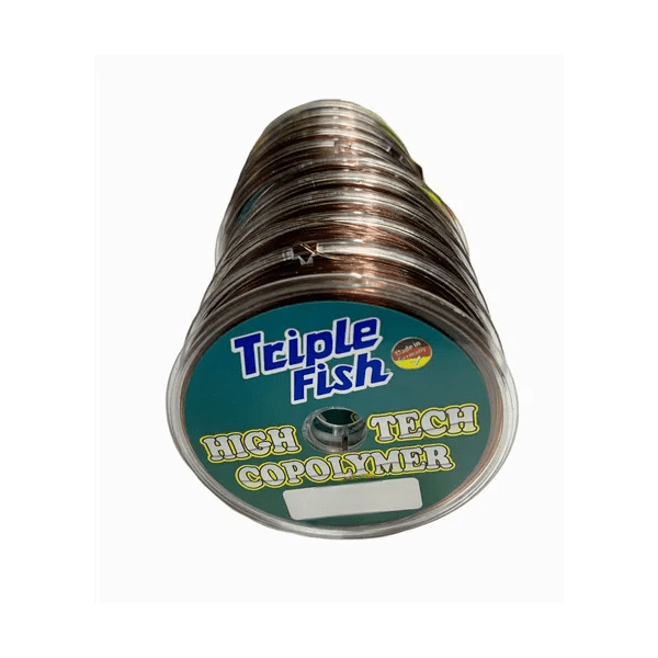 NYLON/ MONOFILAMENTO TRIPLE FISH HIGH TECH COPOLYMER MARRON2